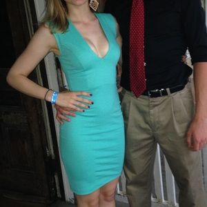 Lulu’s Aqua Bodycon Dress